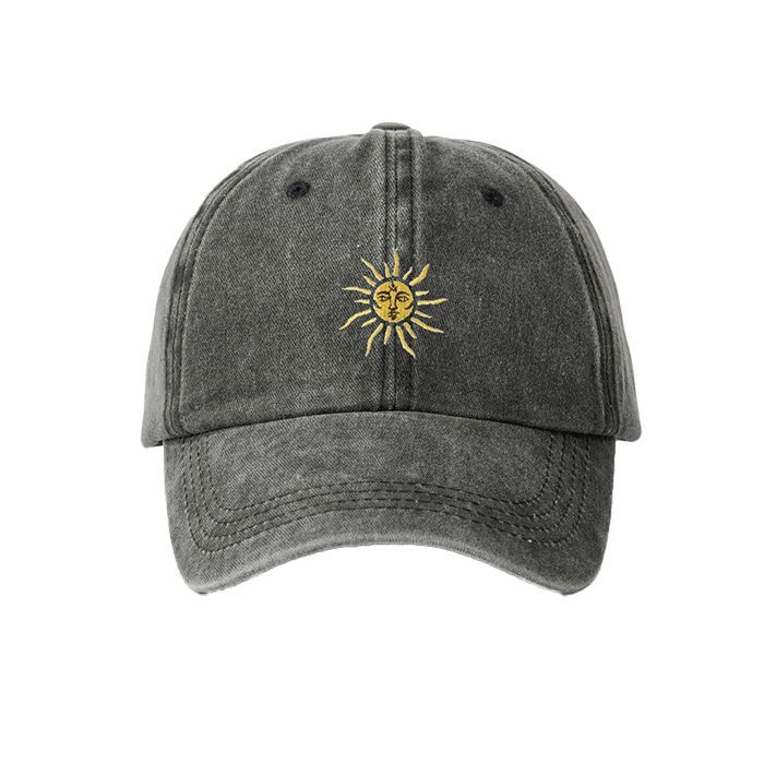 Бейсболка Солнце серая