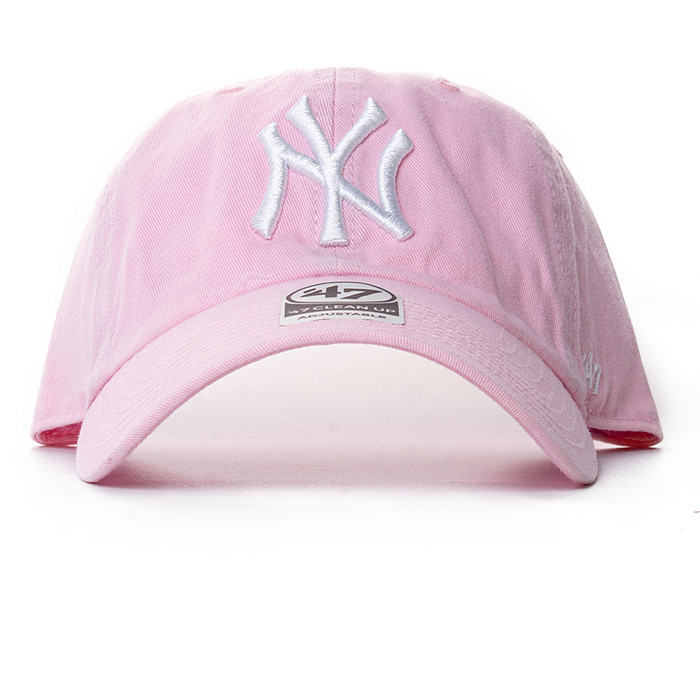 Бейсболка '47 Brand CLEAN UP New York Yankees B-RGW17GWSNL-PT Petal Pink