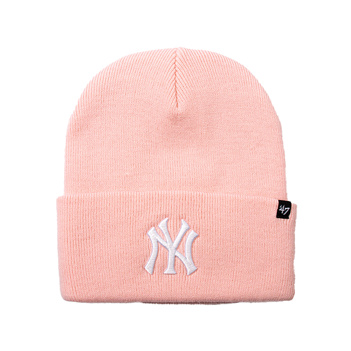 Шапка '47 Brand HAYMAKER CUFF KNIT NY Yankees B-HYMKR17ACE-PK Pink