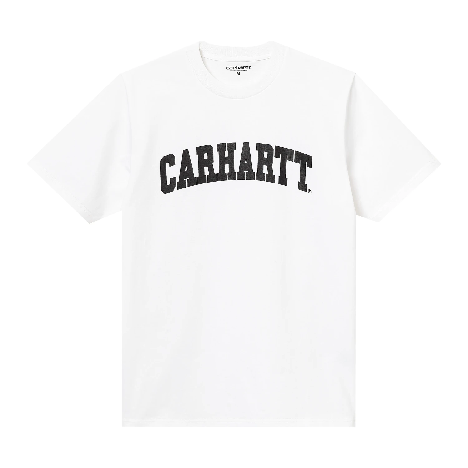 Футболка Carhartt WIP I028990 white/ черное лого